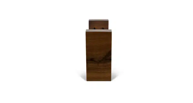 Walnut Live Edge 3 Bottle Wine Rack - Image 4