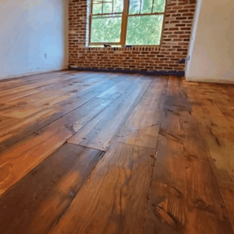 Reclaimed Solid Antique Pine Hardwood Flooring – 3/4" x Mixed Width