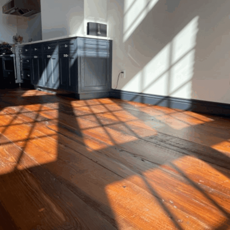 Reclaimed Solid Antique Pine Hardwood Flooring – 3/4" x Mixed Width - Image 2