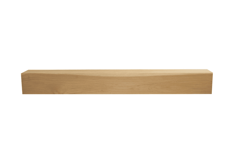 Smooth Sanded Hickory Box Mantel - 8" x 6" x 72" - Image 3