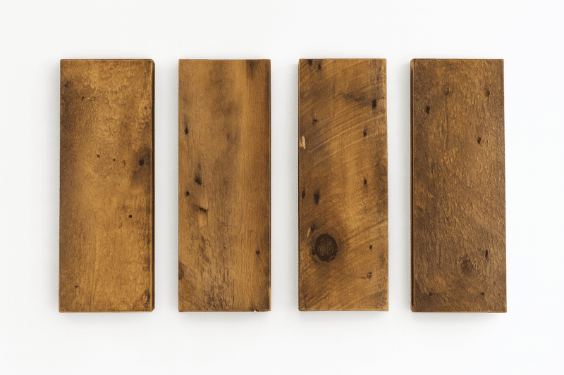 Floating Reclaimed White Pine Shelf - 2" x 10" x 36" - Image 2